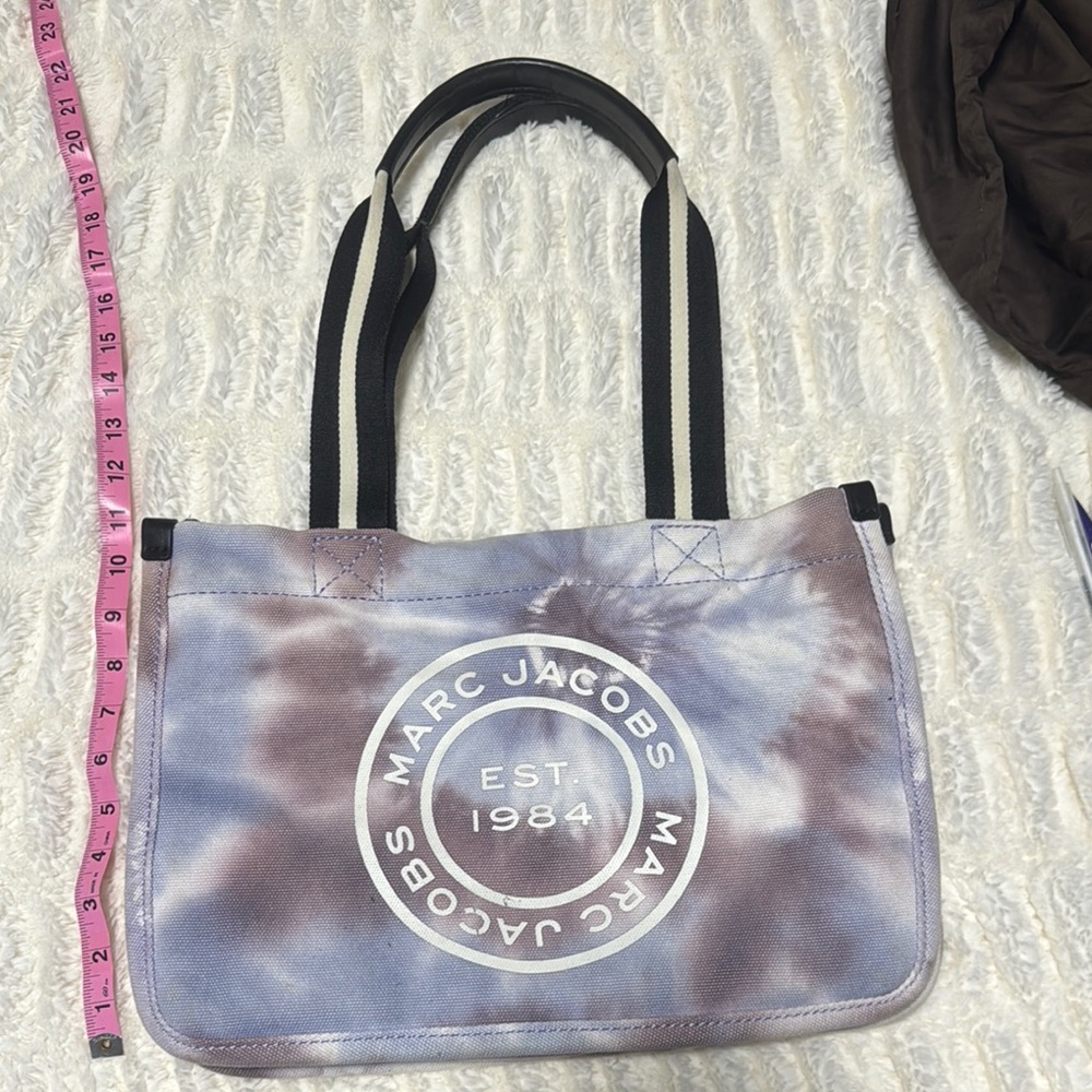 Marc Jacobs Blue and Purple Tie-Dye Tote